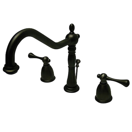 Kingston Brass 8" Widespread Bathroom Faucet, Oil Rubbed Bronze KB7975BL